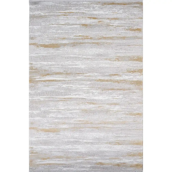 Covor KARIZMA , 80x150 cm, auriu/gri