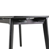 Masa extensibila OSTEN, Negru, 140/180x80x76