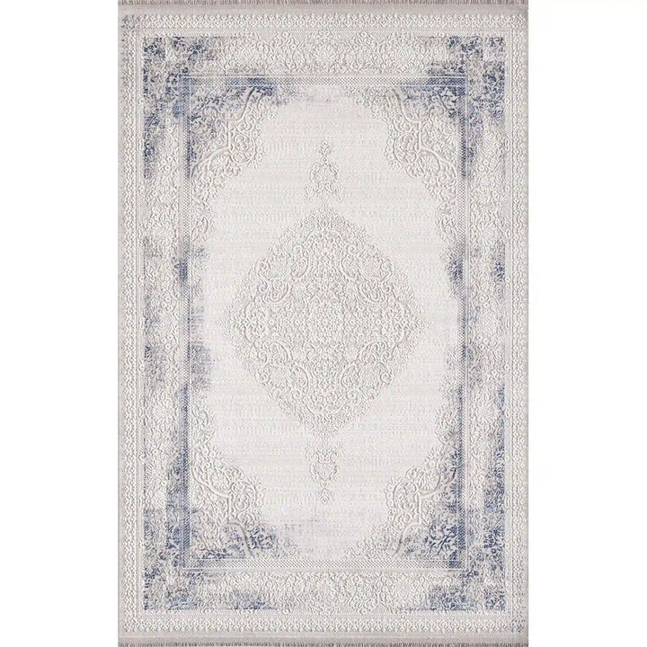 Covor DIOR, 160x230 cm, Albastru/Crem