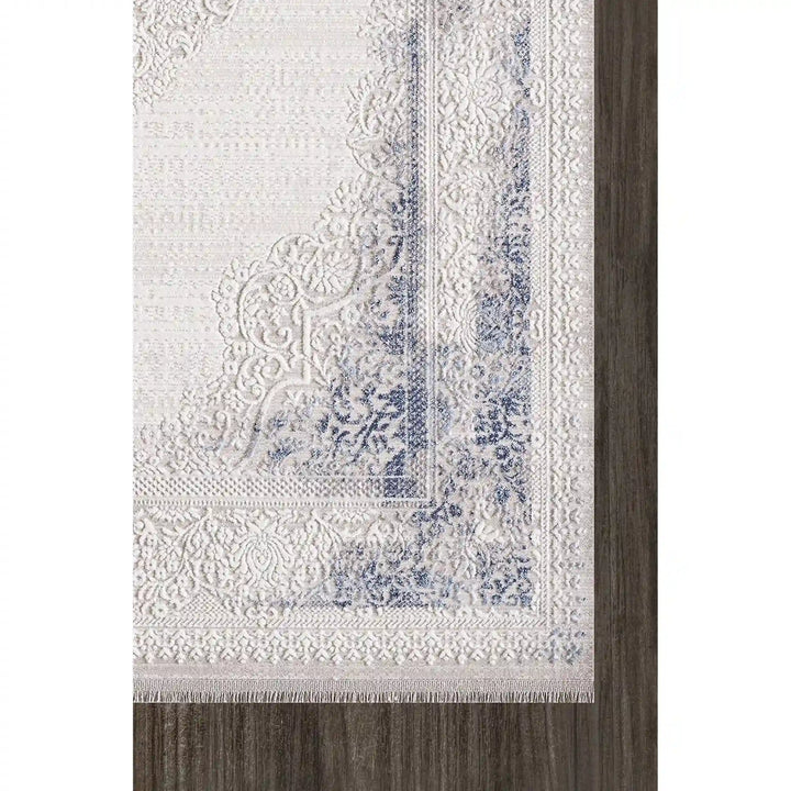 Covor DIOR, 160x230 cm, Albastru/Crem